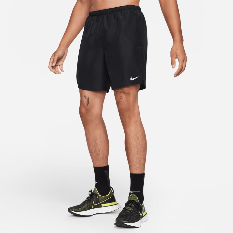 Nike Challenger Hardloopshorts met binnenbroek voor heren (18 cm) - Zwart Zwart