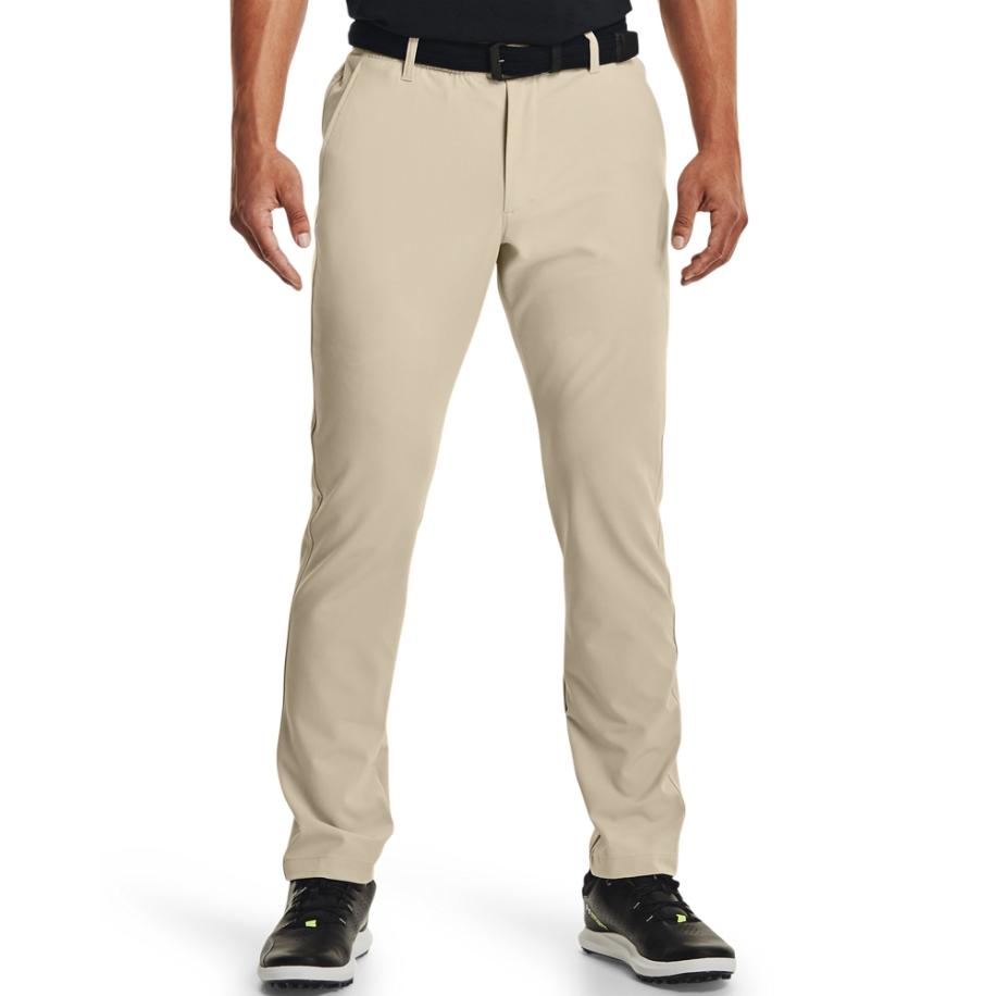 Under Armour Drive Tapered-broek voor heren Khaki Base / Halo Grijs 36/30 Bruin