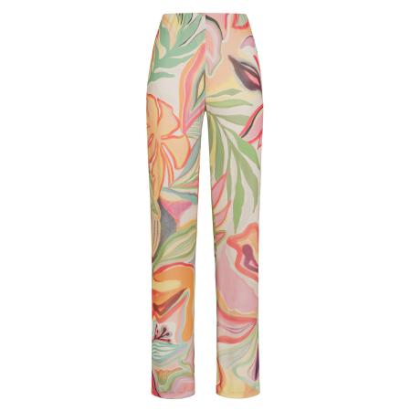 Deha DEHA Sportbroek beige / groen / oranje / rosa