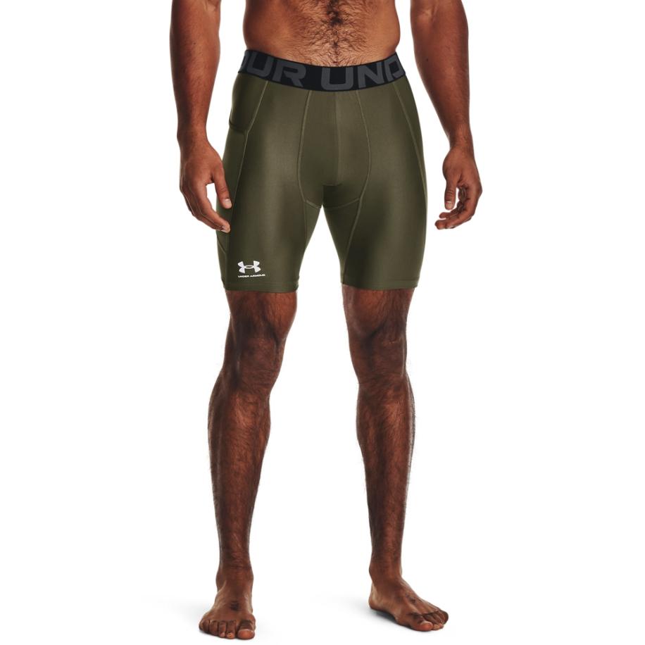 HeatGear® Herencompressieshorts 15 cm Marine OD Groente / Wit S Groen