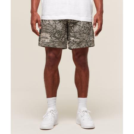 Gymshark Lifting Mesh 7 Shorts Camo Brown