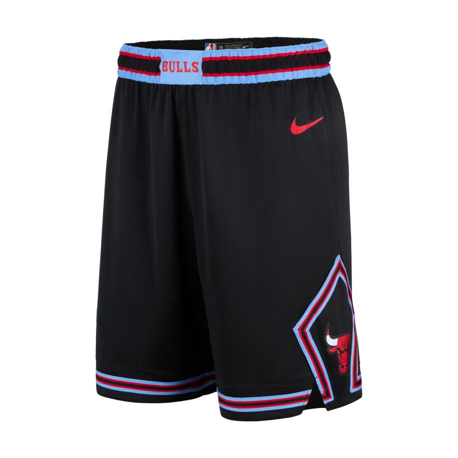 Chicago Bulls City Edition Swingman Nike NBA-herenshorts met Dri-FIT - Zwart Zwart