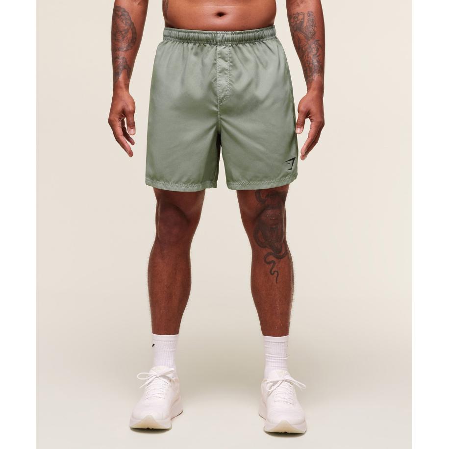 Gymshark Fit Light 7 Shorts Strength Green Groen