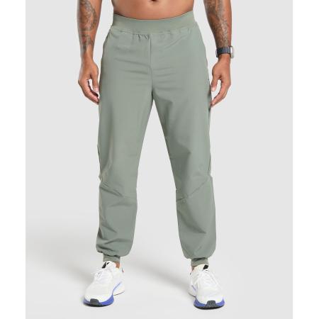 Gymshark Ease Woven Joggers Unit Green