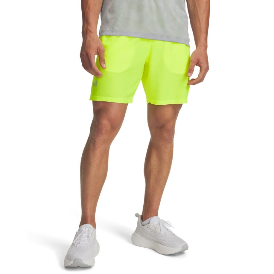 Herenshorts Under Armour Launch 18 cm High Vis Geel / High Vis Geel / Reflecterend S Geel