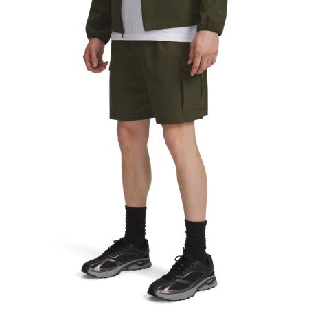 Under Armour Vibe Woven Cargoshorts voor heren 20 cm Expedition Groente / Wit L