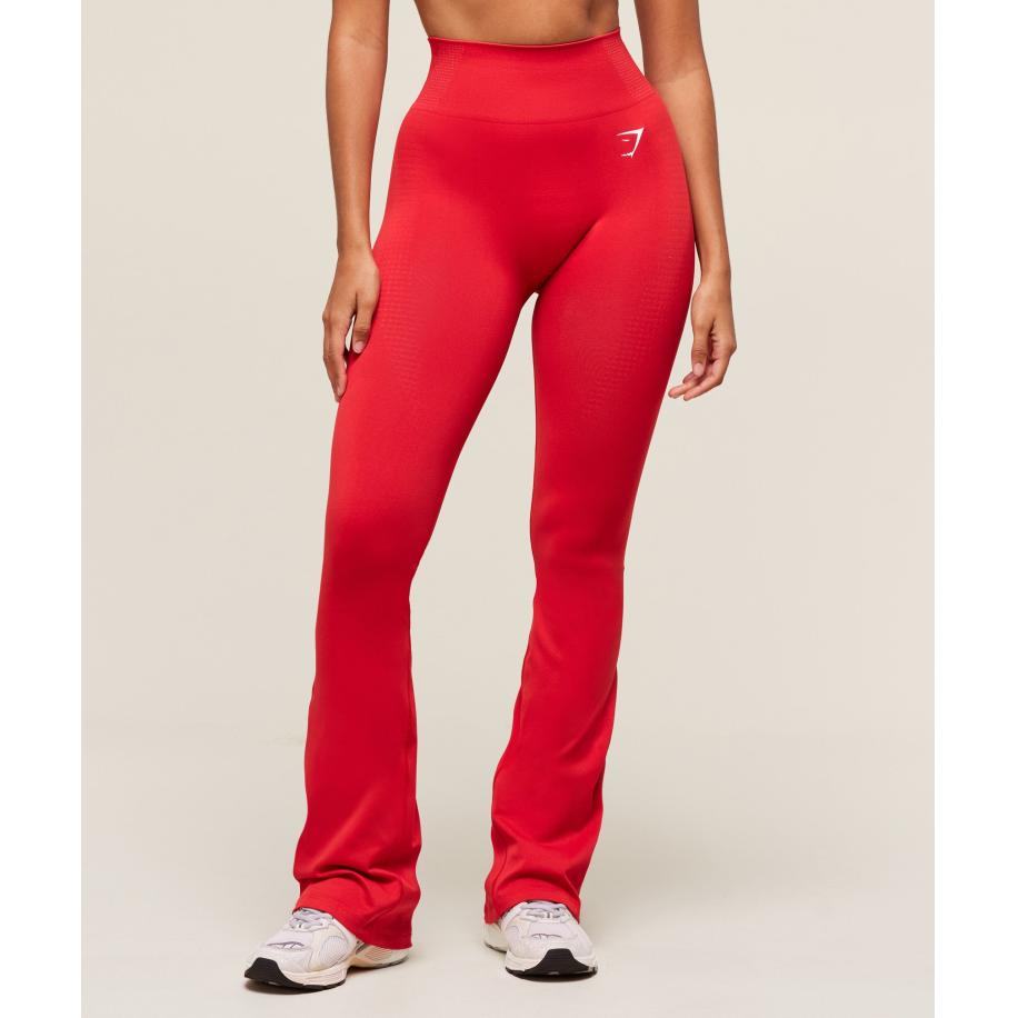 Gymshark Vital Soft Flared Leggings Velocity Red Rood