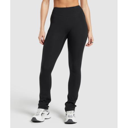Gymshark Rest Day Boot Cut Cotton Leggings Black