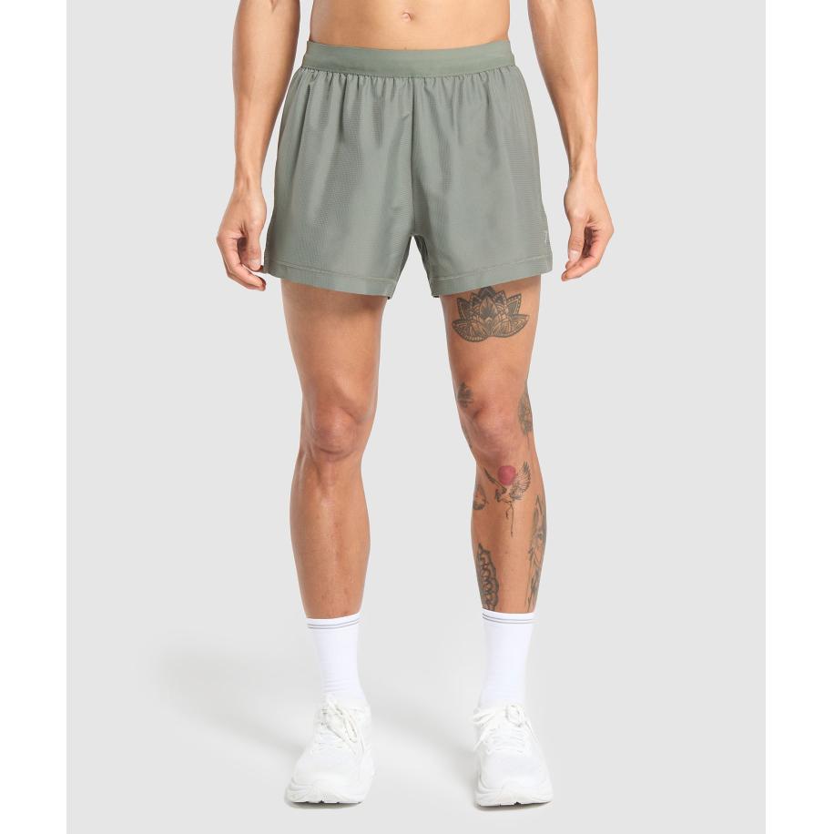 Gymshark Running Shorts Unit Green Groen