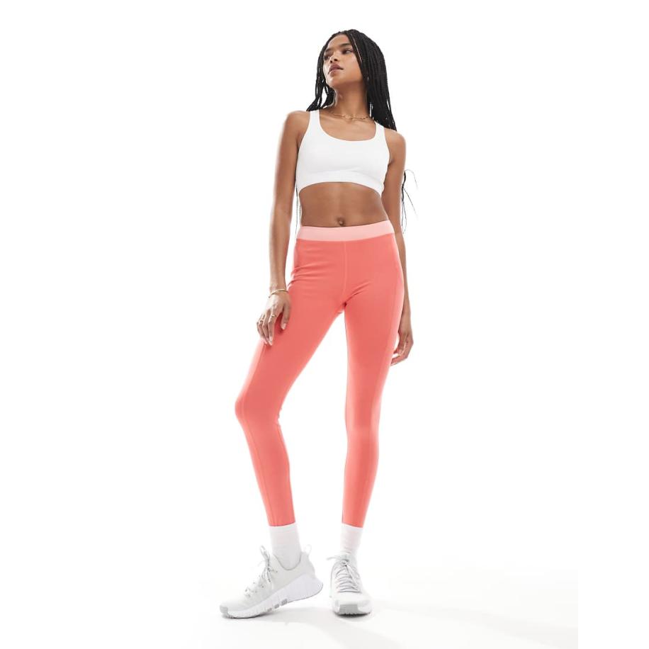 Born Living Yoga Xenia Legging in aardbeiroze en koraal-Veelkleurig Multicolor