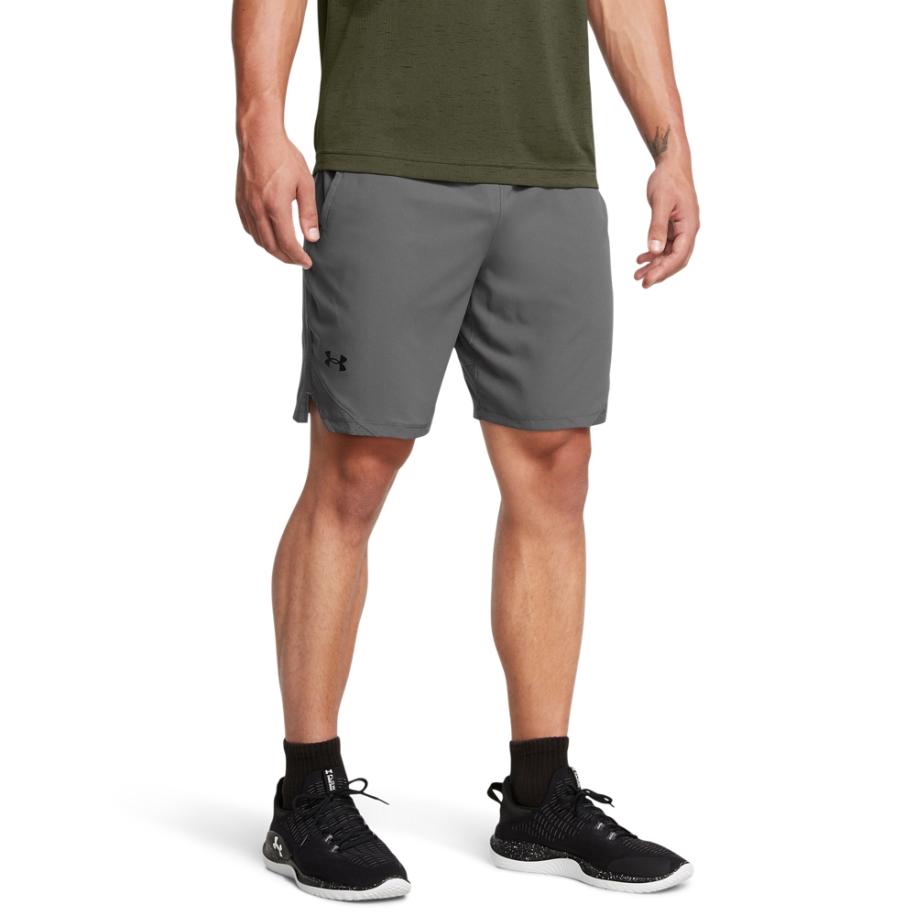 Under Armour Vanish Woven Herenshorts 20 cm Castlerock / Zwart M Grijs