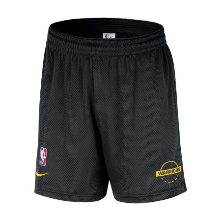 Golden State Warriors Nike NBA-herenshorts met mesh - Zwart