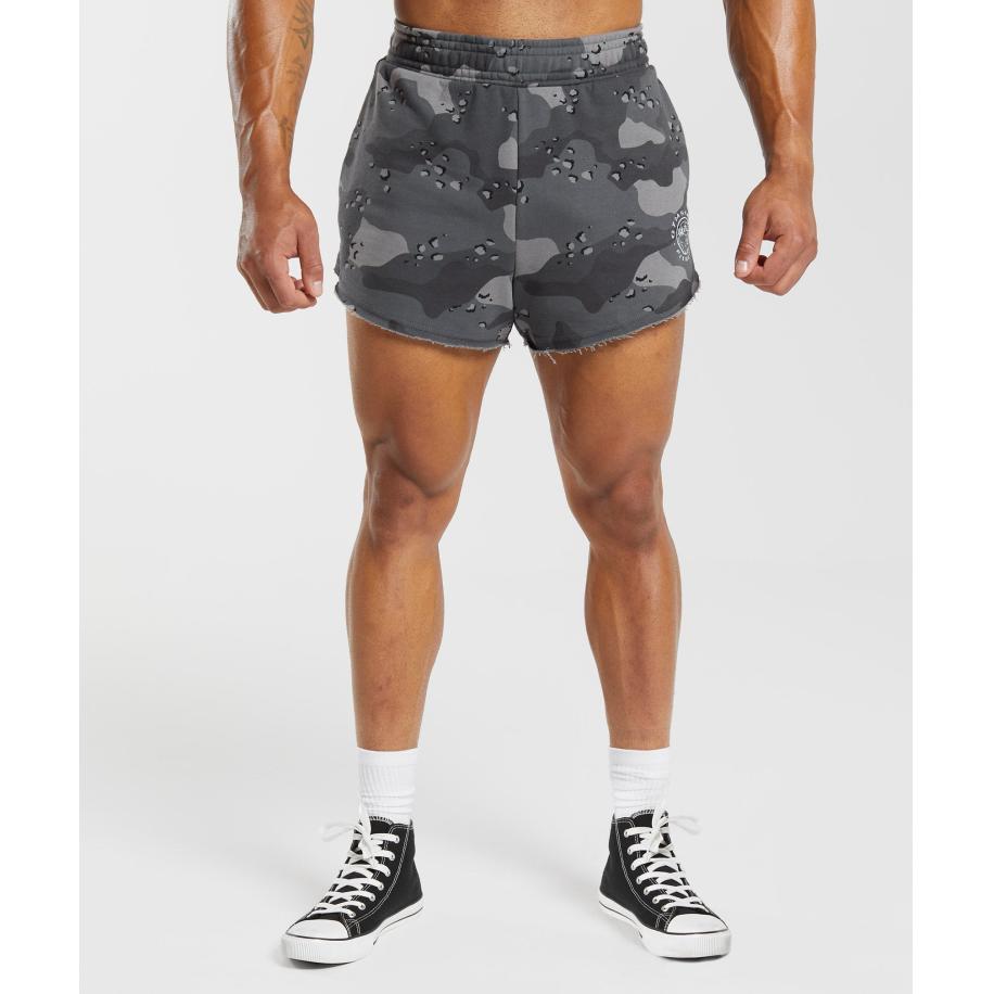 Gymshark Legacy 4 Shorts Pitch Grey Grijs
