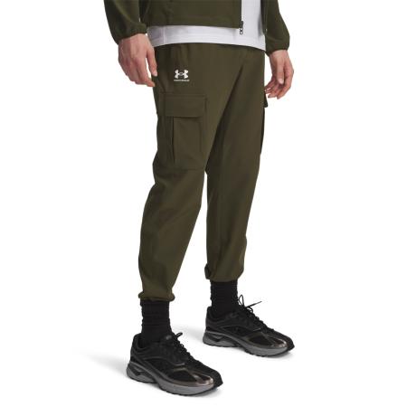 Under Armour Vibe Woven Herencargobroek Expedition Groente / Wit XS