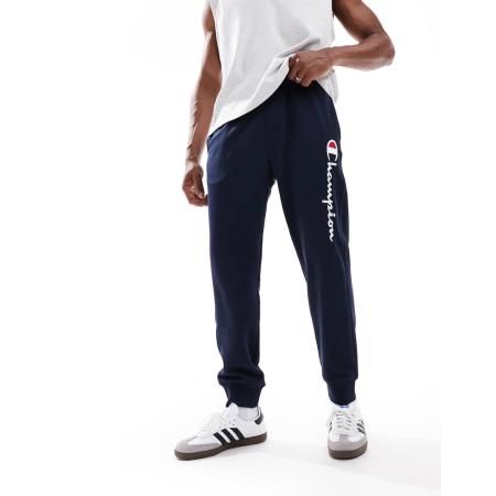 Champion - Authentic - Broek met aansluitende geribbelde boorden in marineblauw
