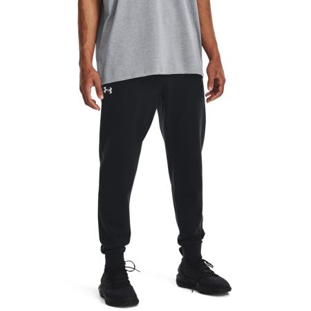 Under Armour Rival Fleece Herenjoggingbroek Zwart / Wit L