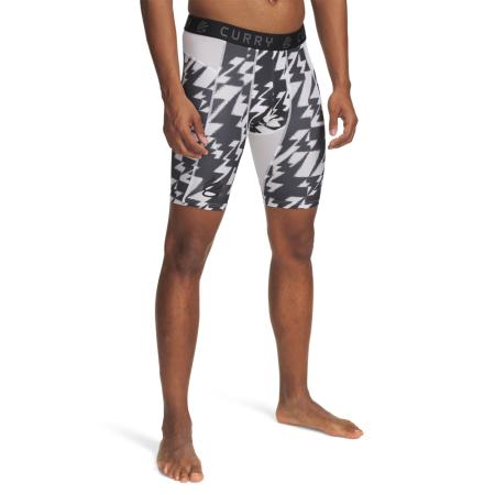 Curry HeatGear® Herenshorts 23 cm Wit / Zwart XL