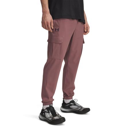 Under Armour Vibe Woven Herencargobroek Maroon Mist / Zwart L
