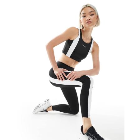 Born Living Yoga Vindi 7/8 Legging in zwart en wit-Veelkleurig