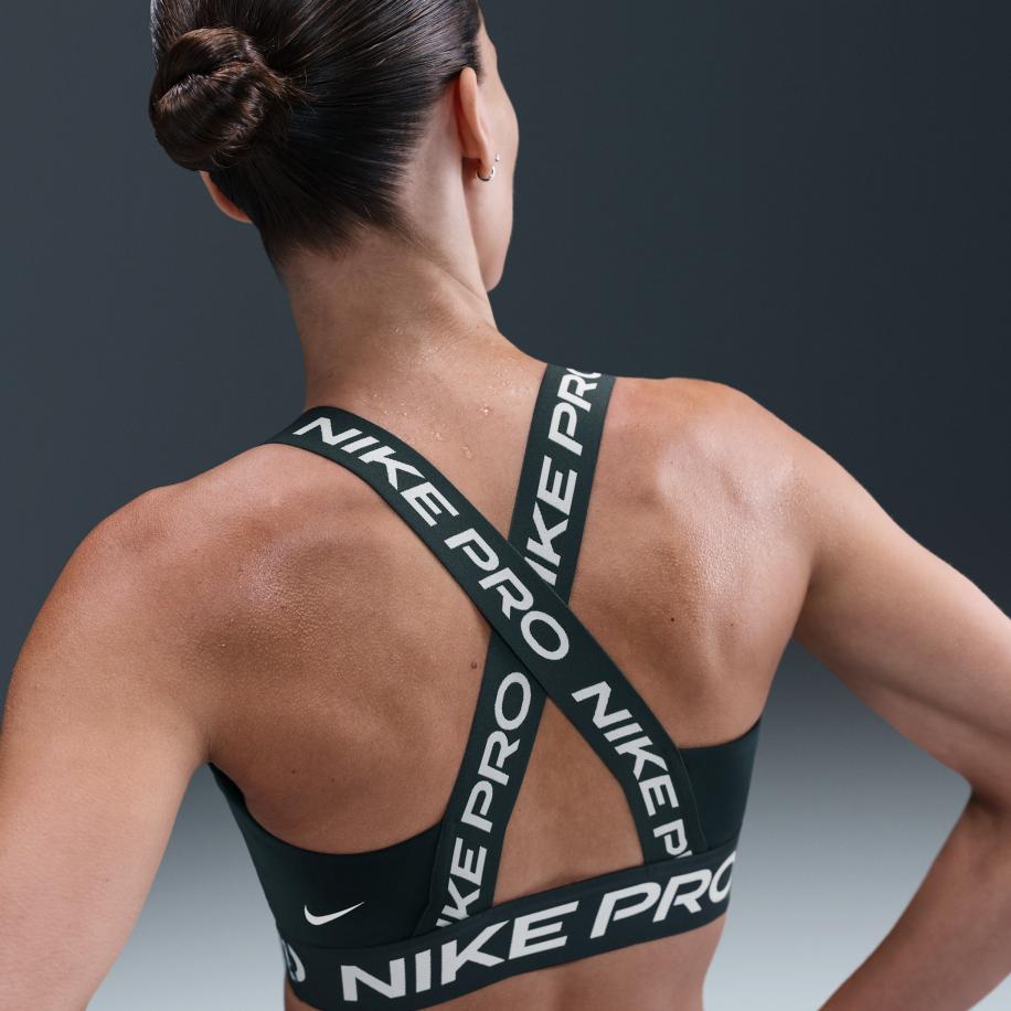 Nike Pro non-padded sport-bh met lichte ondersteuning - Groen Groen