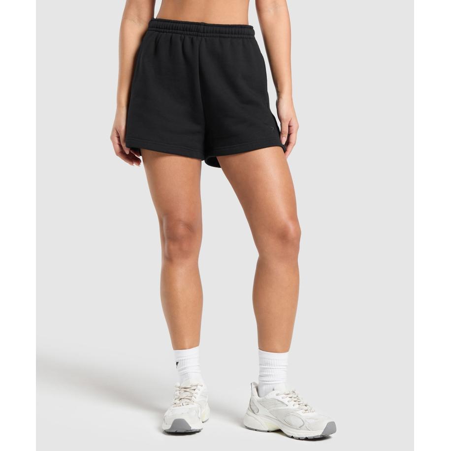 Gymshark Rest Day Sweats 2.0 Shorts Black Zwart