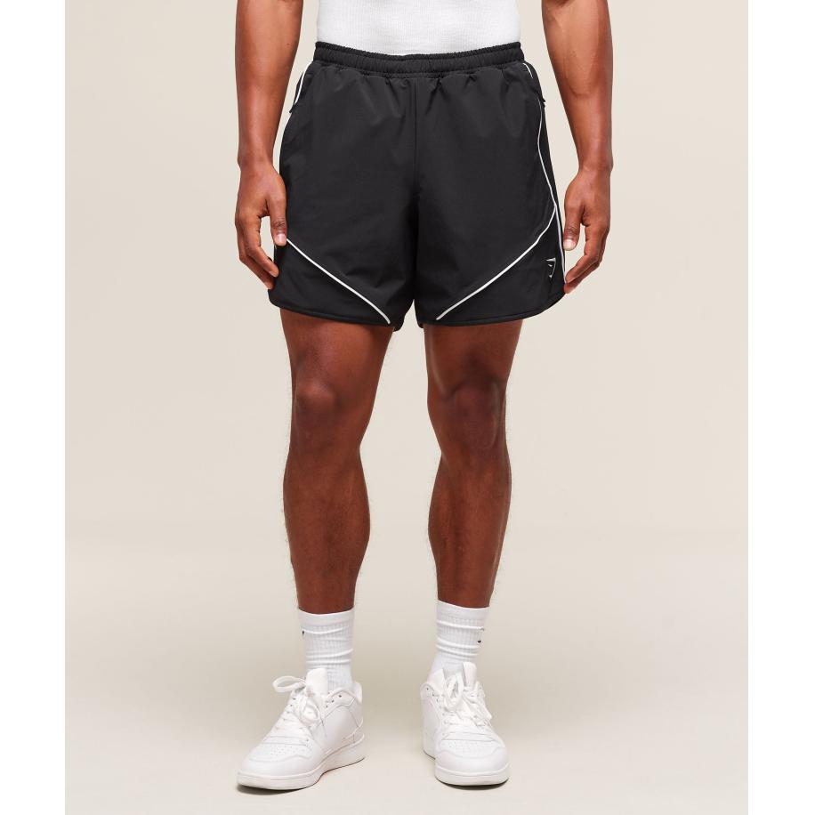 Gymshark Retro Shorts Black Zwart