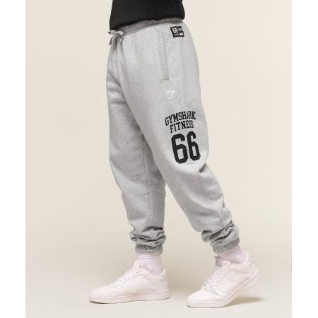 Gymshark Campus Oversized Joggers Light Grey Core Marl