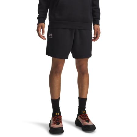 Under Armour Icon Fleece Herenshorts 20 cm Zwart / Wit L