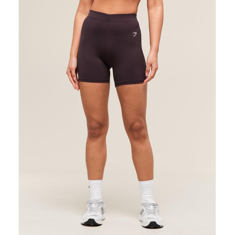 Gymshark Training 5' Cycling Shorts Plum Brown Bruin