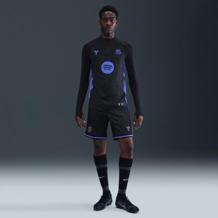 FC Barcelona 2025/26 Stadium Uit Kobe replicavoetbalshorts met Dri-FIT voor heren - Zwart