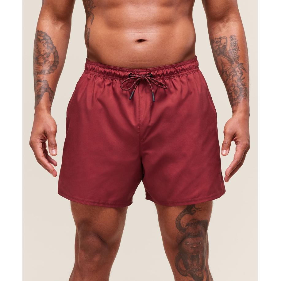 Gymshark 5 Swim Shorts Sets Red Rood
