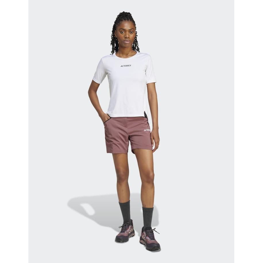 adidas Terrex Xperior Midishorts in bordeauxrood Rood