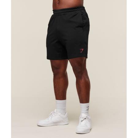 Gymshark Prime 7 Shorts Black/Vivid Red
