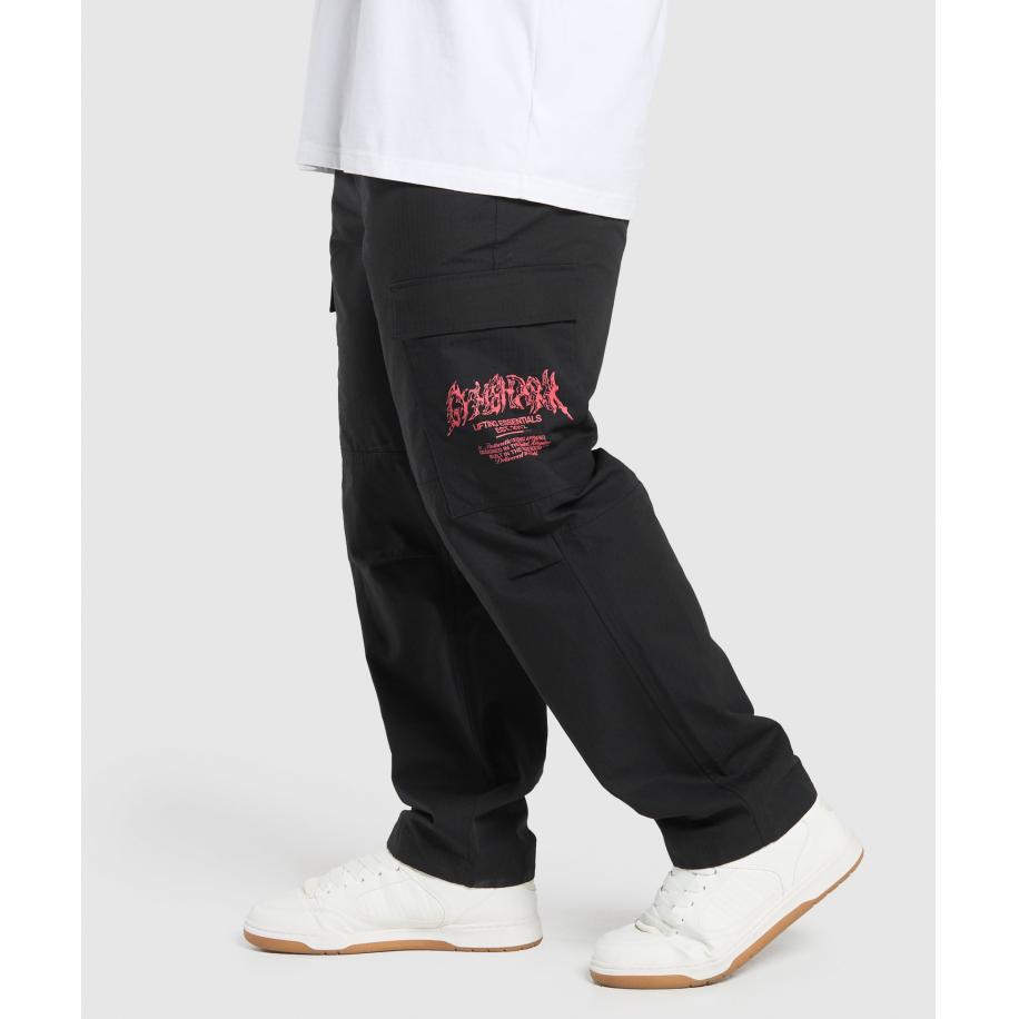 Gymshark Metal Lifting Cargo Pants Black Zwart