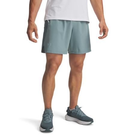 Under Armour Launch Elite Herenshorts 18 cm Serpentine / Jasper Blauw / Reflecterend M