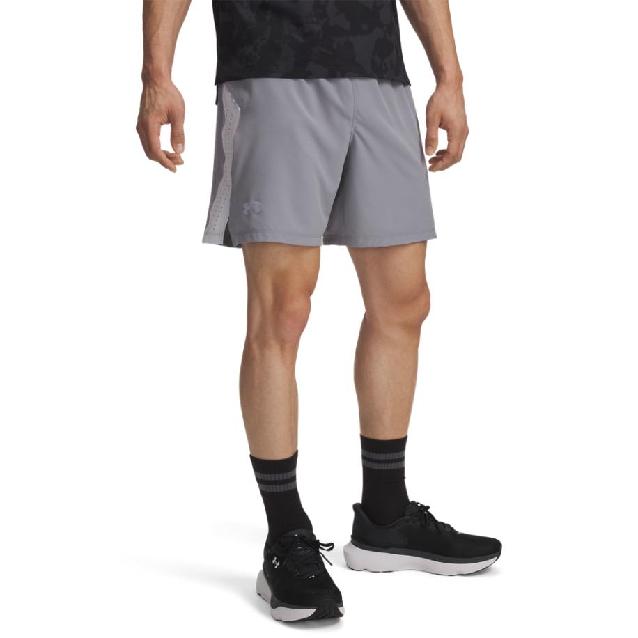 Under Armour Launch Elite Herenshorts 18 cm Staal / Halo Grijs / Reflecterend XXL Grijs