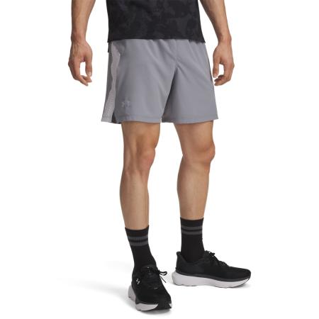 Under Armour Launch Elite Herenshorts 18 cm Staal / Halo Grijs / Reflecterend XXL