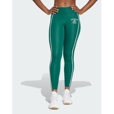 adidas performance Optime Lange legging in groen en wit