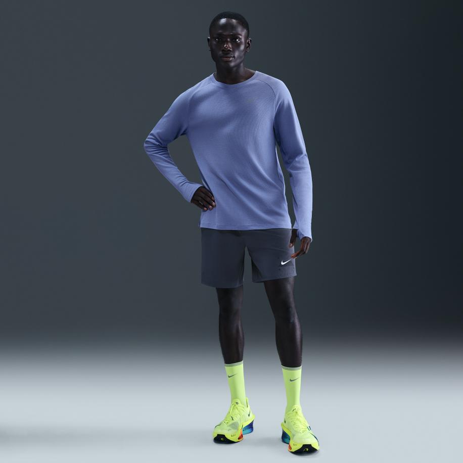 Nike Challenger herenshorts met binnenbroek (18 cm) - Blauw Blauw