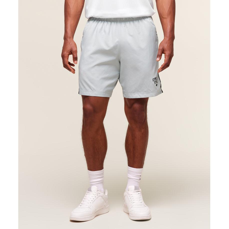 Gymshark Campus 7 Shorts Light Grey Grijs