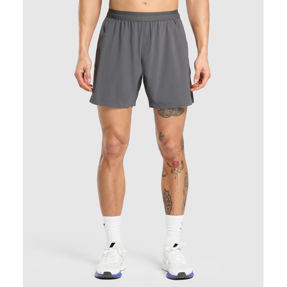 Gymshark Hybrid 6 Shorts Graphite Grey Grijs