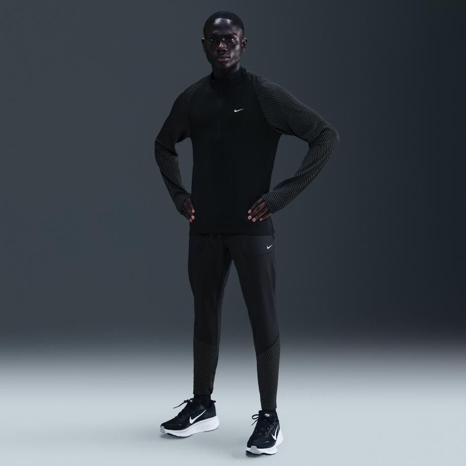 Nike hardloopbroek met Dri-FIT en reflecterende designdetails voor heren - Zwart Zwart