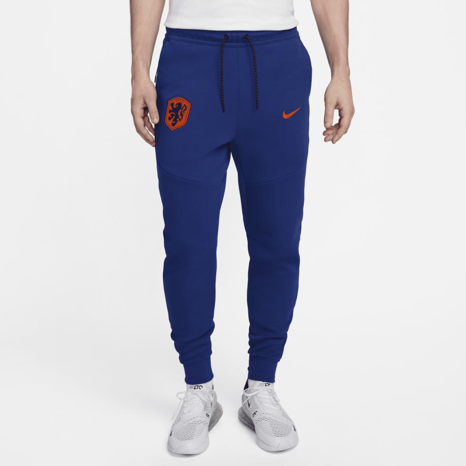 Nederland Tech Fleece Nike voetbalbroek voor heren - Blauw Blauw