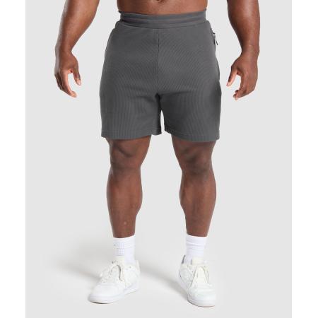 Gymshark Waffle Shorts Onyx Grey