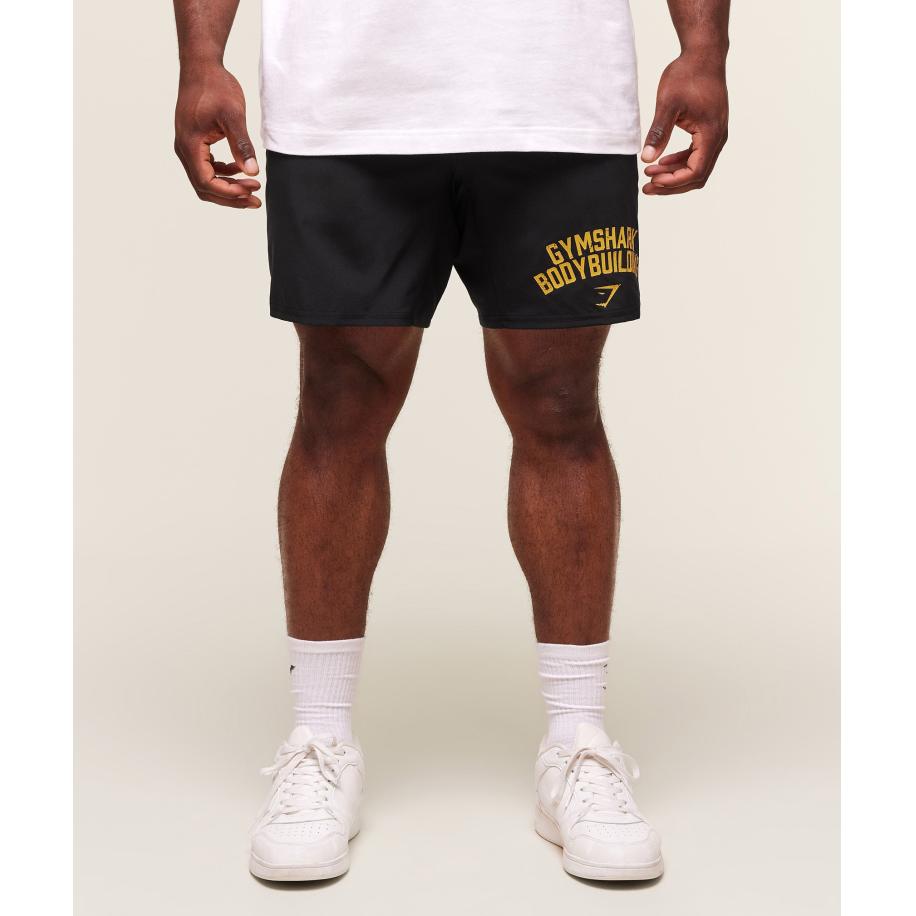 Gymshark Olympic Bar 7 Shorts Black Zwart