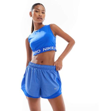 Nike Running Tempo Dri-FIT 3 inch short met halfhoge taille in blauw