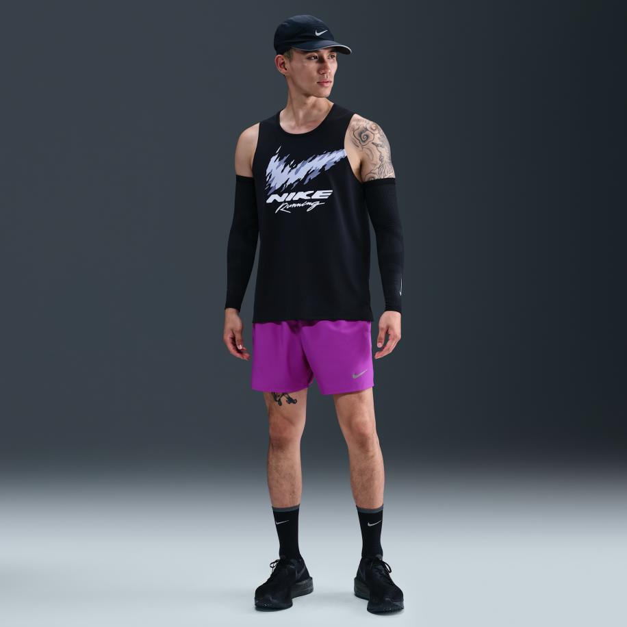 Nike Challenger Dri-FIT hardloopshorts met binnenbroek voor heren (13 cm) - Paars Paars