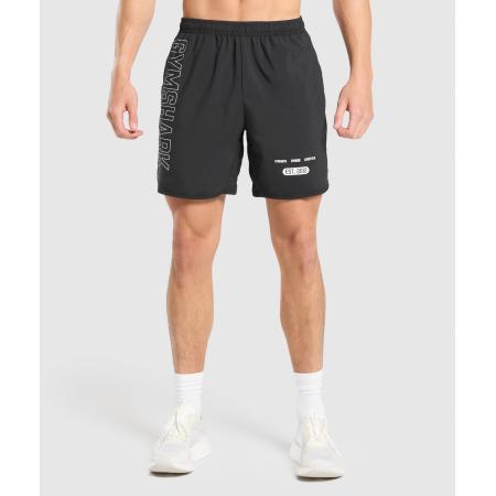Gymshark Fitness Graphic Shorts Black