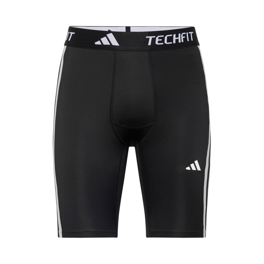 adidas Performance ADIDAS PERFORMANCE Sportbroek TECHFIT Compression Training 3-Stripes Short zwart / wit -