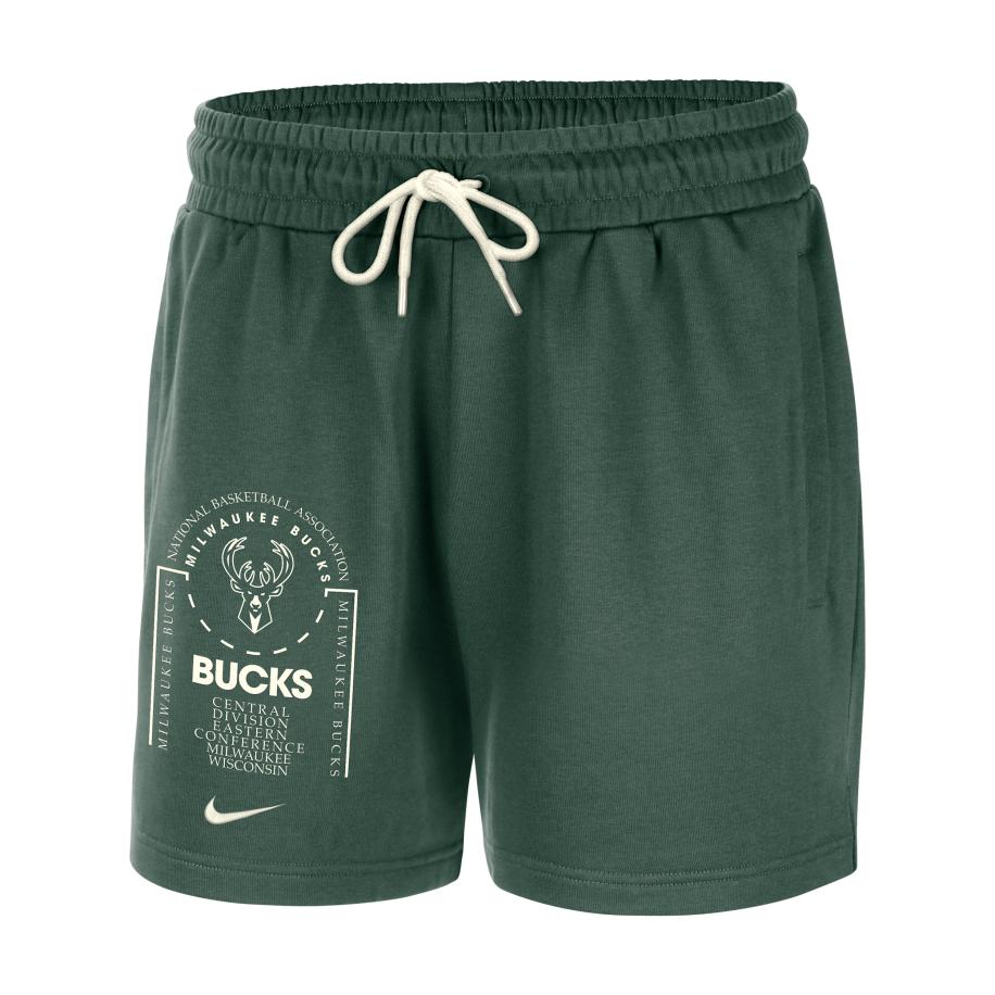 Milwaukee Bucks Club Courtside Nike NBA-fleeceshorts voor heren - Groen Groen